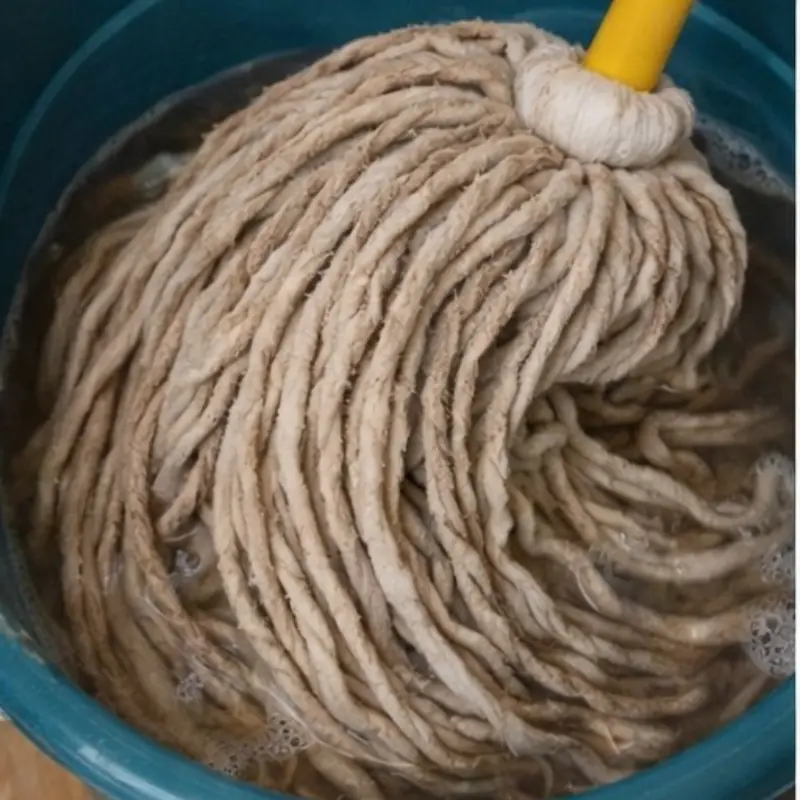 A Simple Trick to Clean a Very Dirty Mop and Make It Look New Again