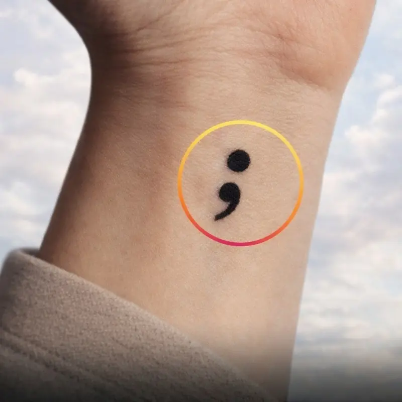 The Hidden Meaning Behind the Semicolon Tattoo Many People Wear
