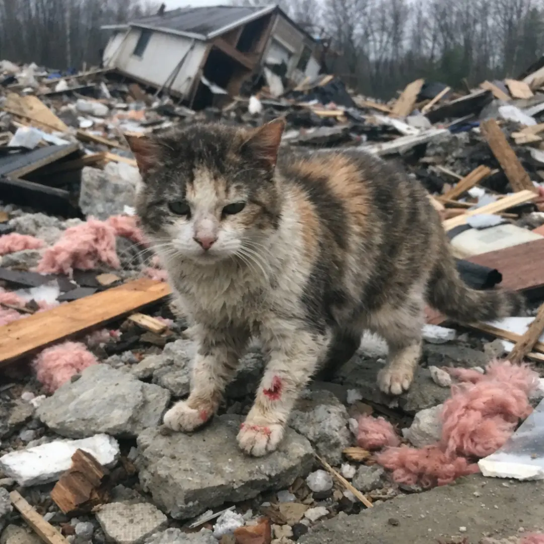 The Cat That Refused to Leave: How One Feline’s Determination Saved a Life