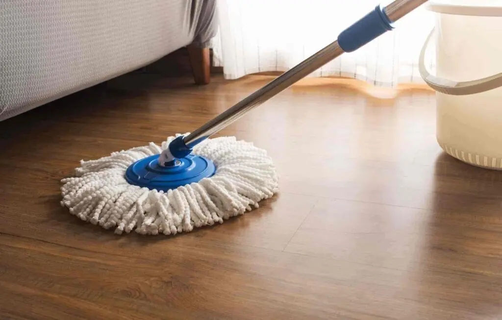 Make your floors shine and stay dust-free by adding this instead of plain water