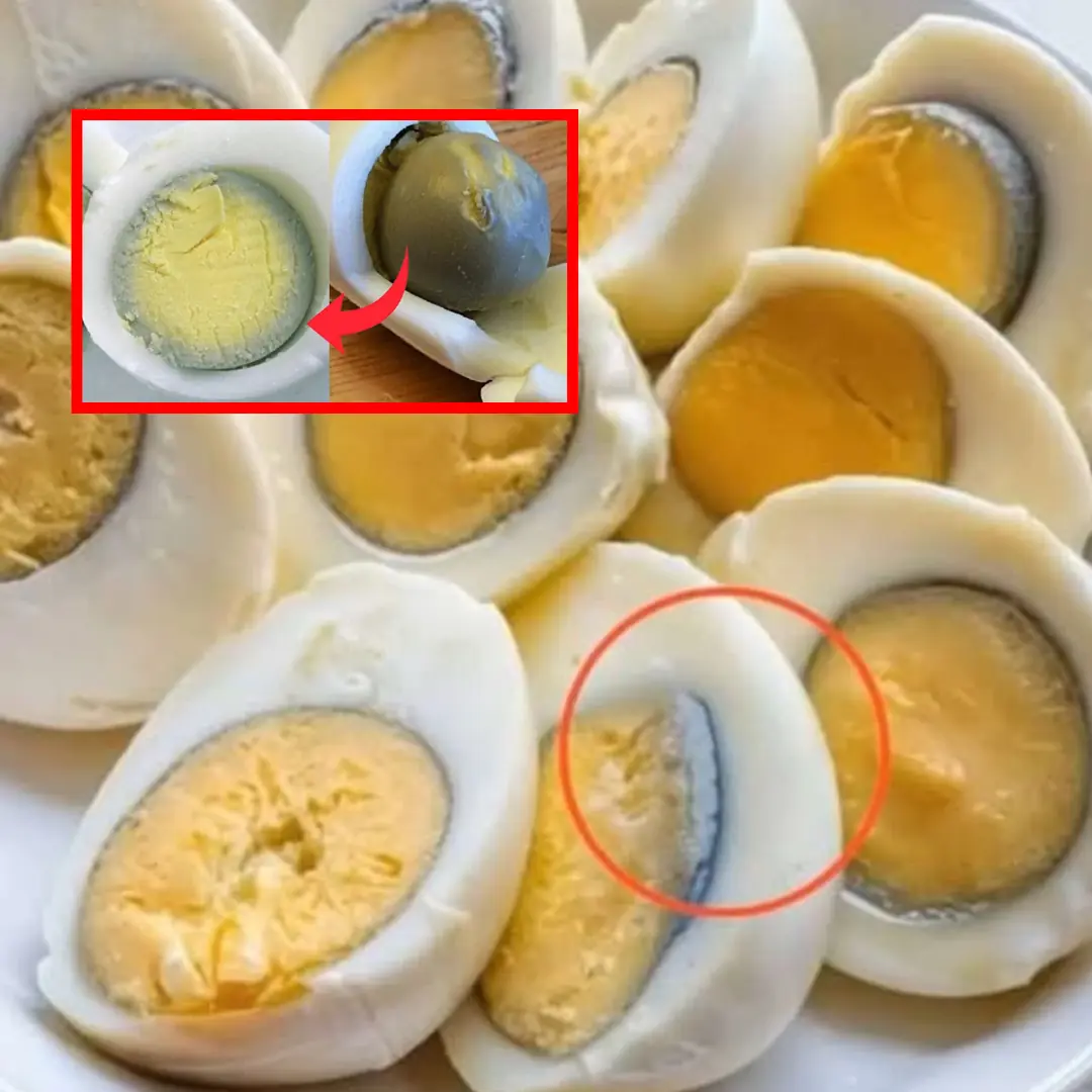 A green ring around an egg yolk is a sign that something happened during cooking…