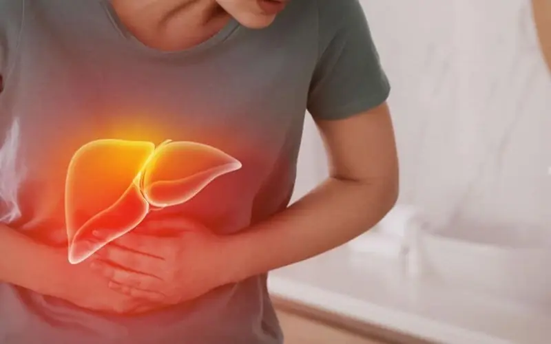 How liver problems can cause pain in different parts of the body