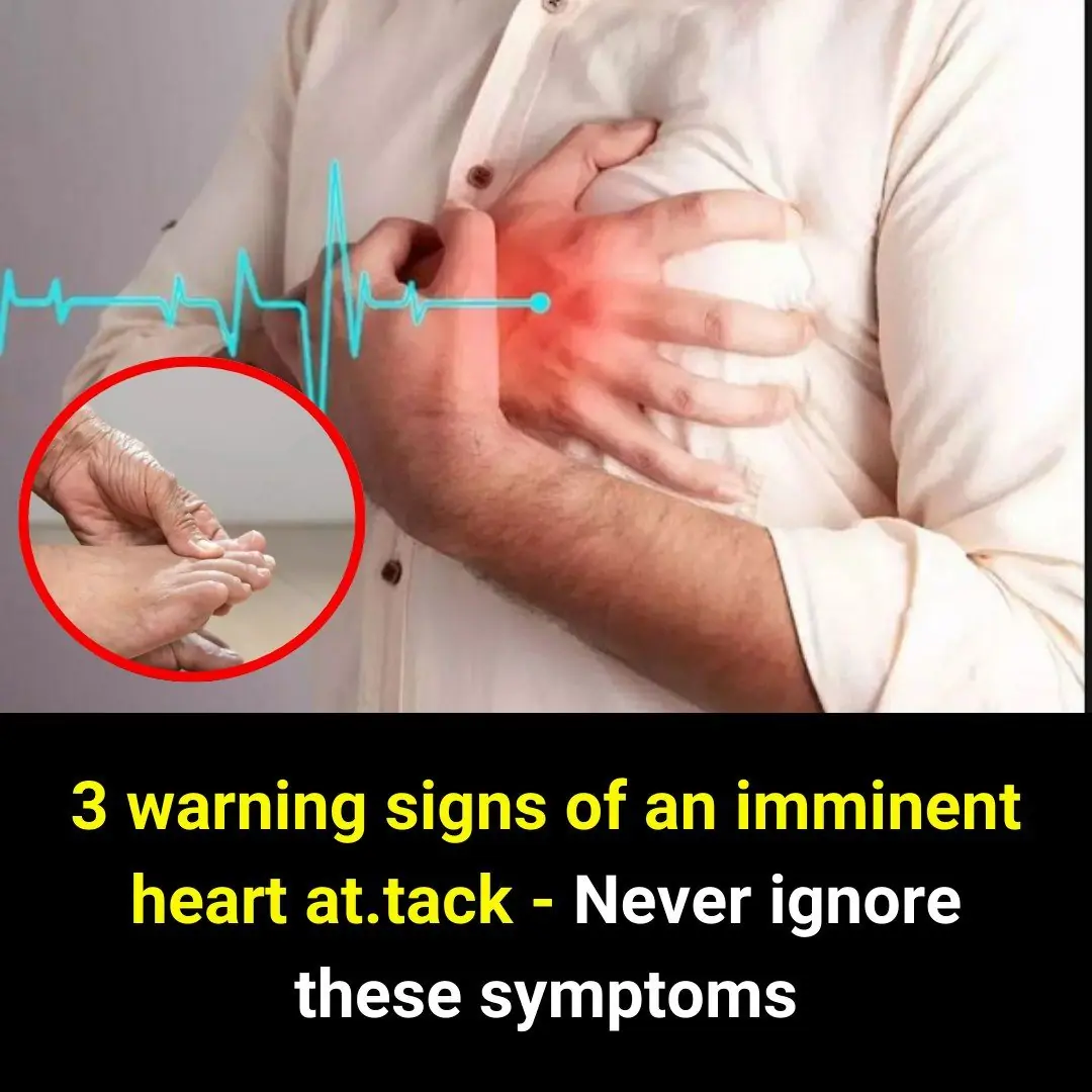 3 warning signs of an imminent heart at.tack - Never ignore these symptoms
