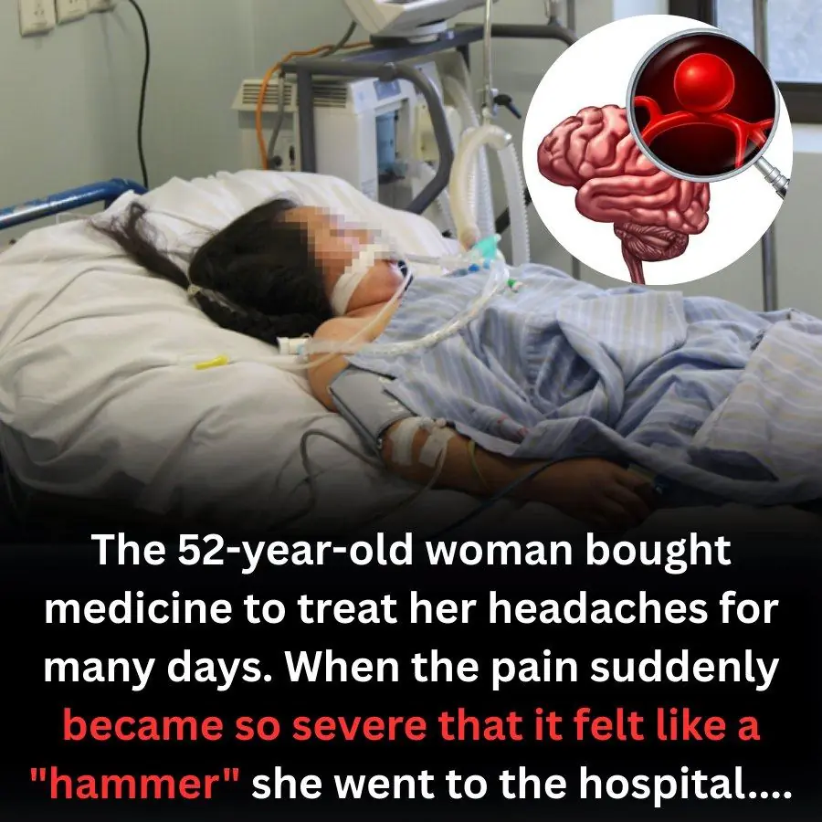 Severe headache, deep coma due to ruptured cerebral aneurysm