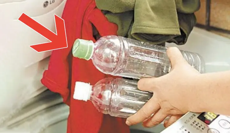 Use an Empty Water Bottle to Keep Your Laundry from Getting Tangled and Creased