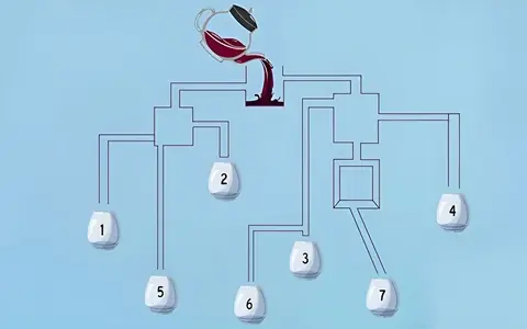 Which glass will be the first to fill?