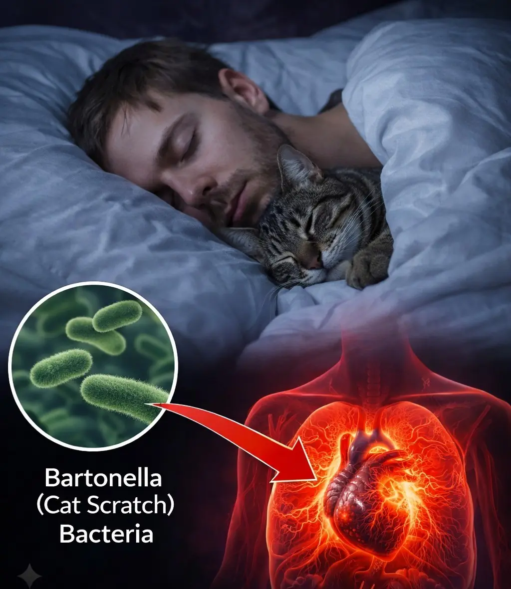 Sleeping with cats could expose you to this serious disease…