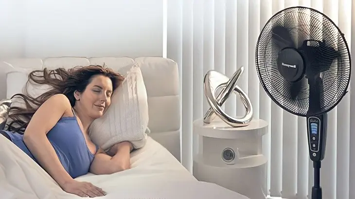 Sleeping with a fan on in your bedroom may not be safe