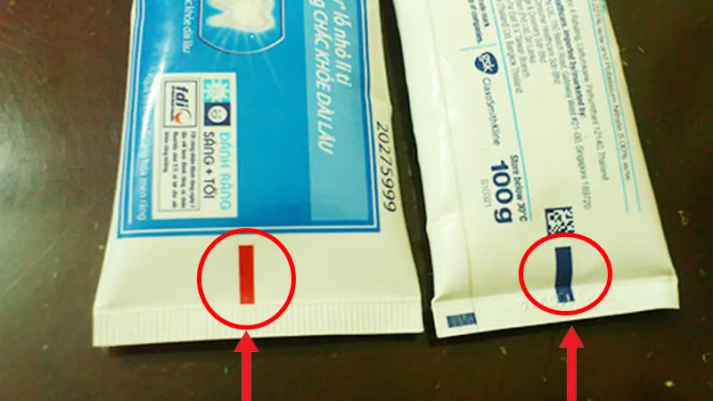 What does the colored line on your toothpaste tube actually signify?