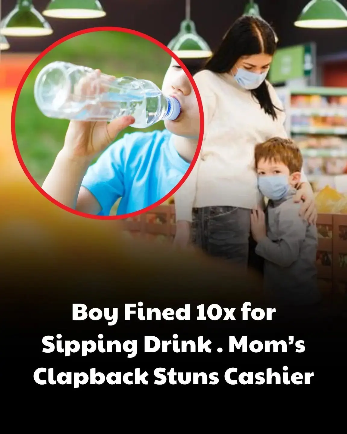 A controversial incident at a supermarket has sparked debate about fairness, rules and responsibility