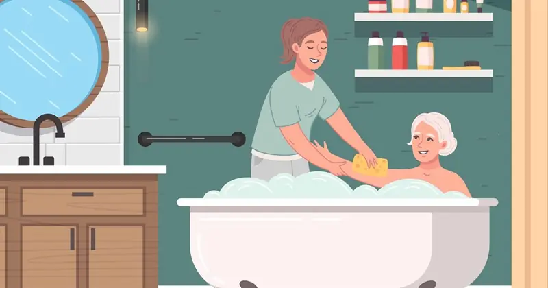 After age 70, certain times of day may not be ideal for showering