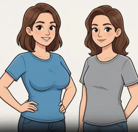 If a woman has small breasts, it means that her part int...