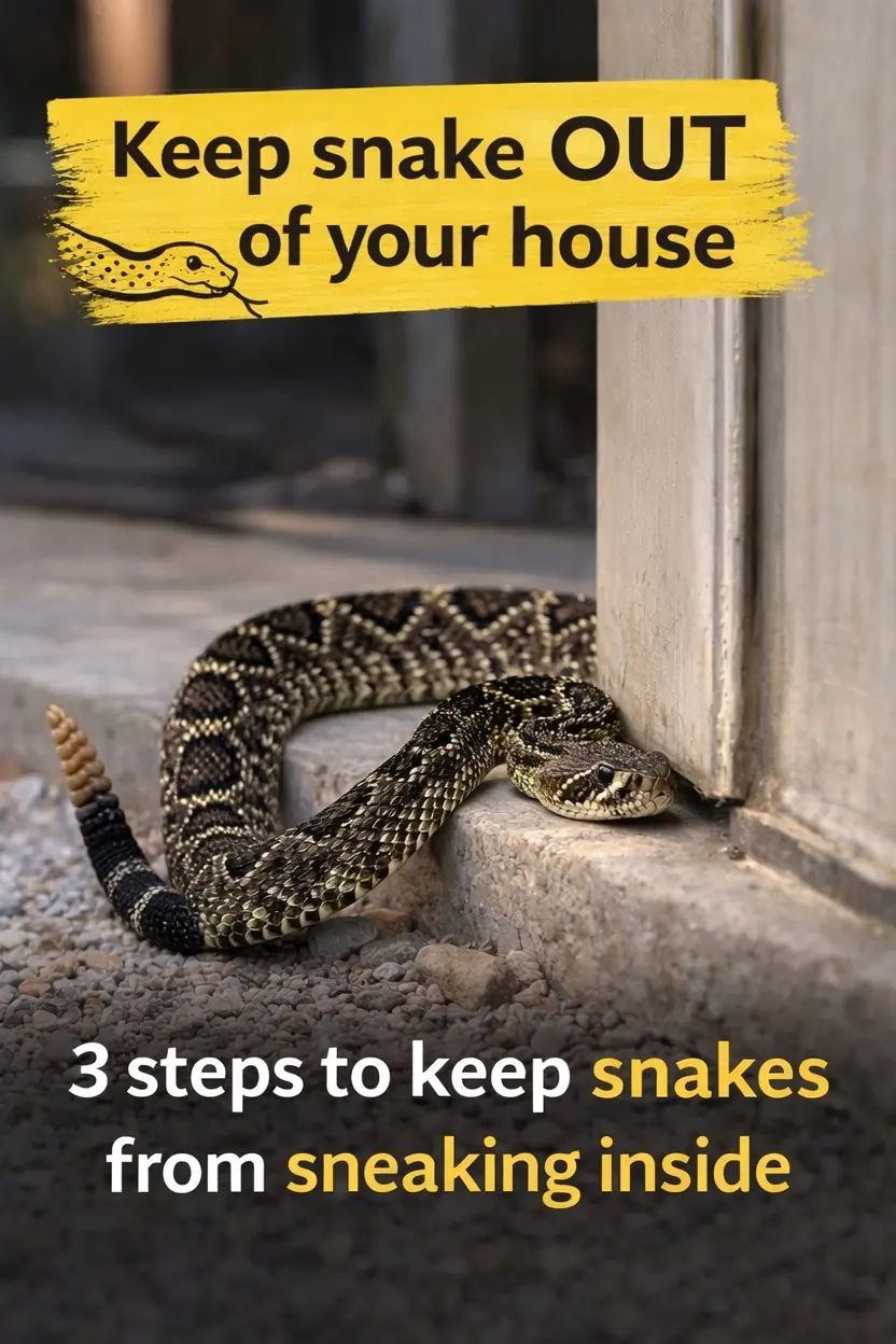 Worried about snakes around your home? Start with these 3 tips