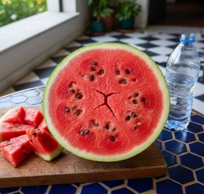 If you cut a watermelon and it looks like this, throw it away immediately