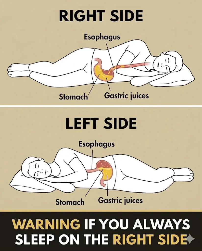 Warning: Sleeping on Your Right Side Every Night May Affect Your Health