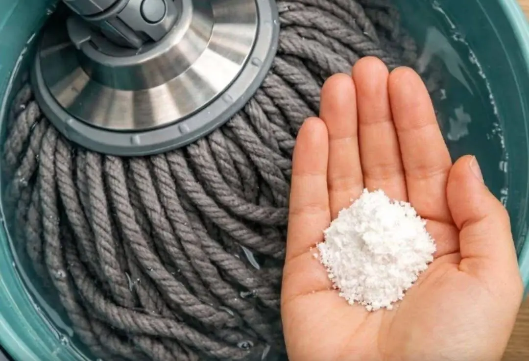 Put this ingredient in your bucket and your floor will stay clean all week.