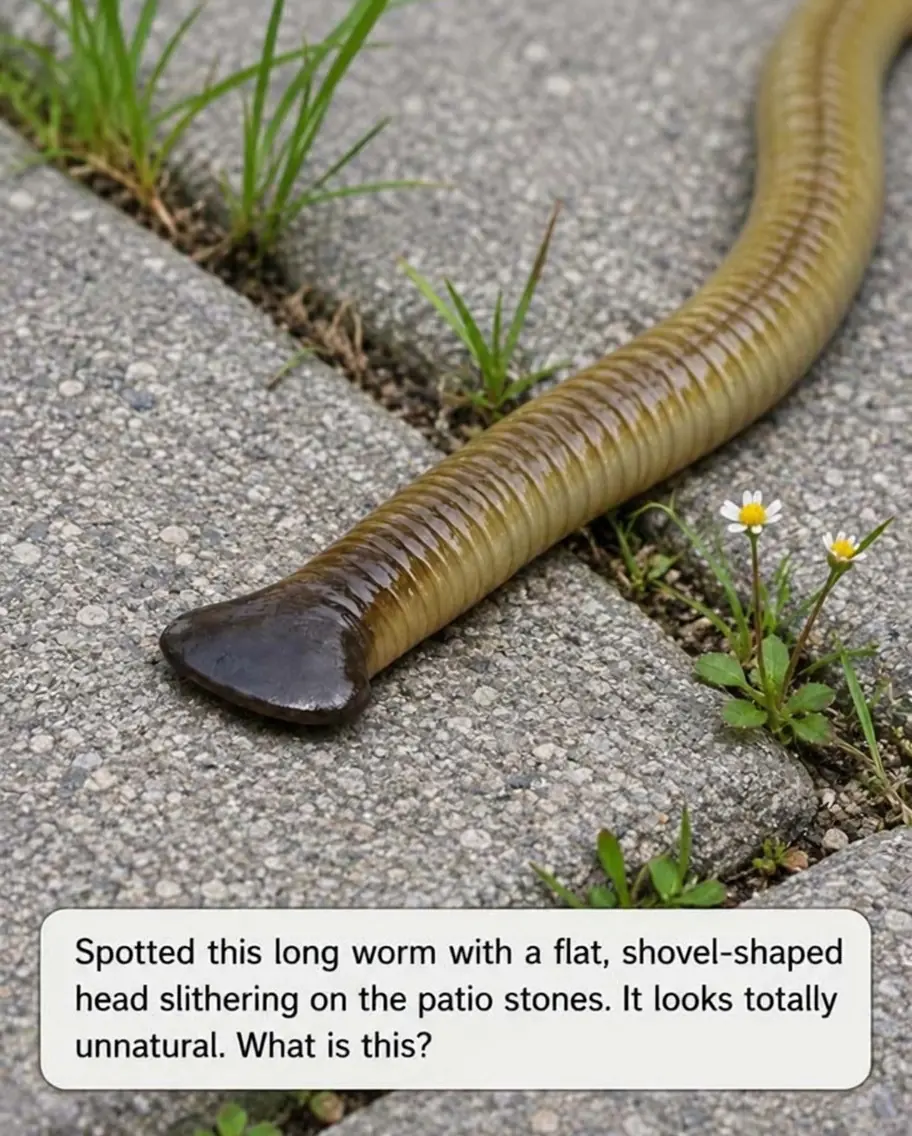 A Long, Slimy Worm With a Hammer-Like Head Appeared Out of Nowhere—Any Ideas?