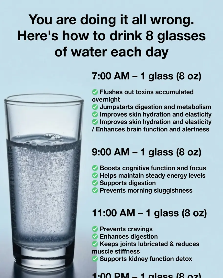 7 Easy Tricks to Help You Drink 8 Glasses of Water Every Day