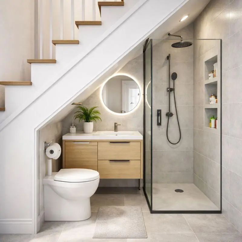 A Construction Engineer Explains: Why I Would Never Build a Bathroom Under the Stairs