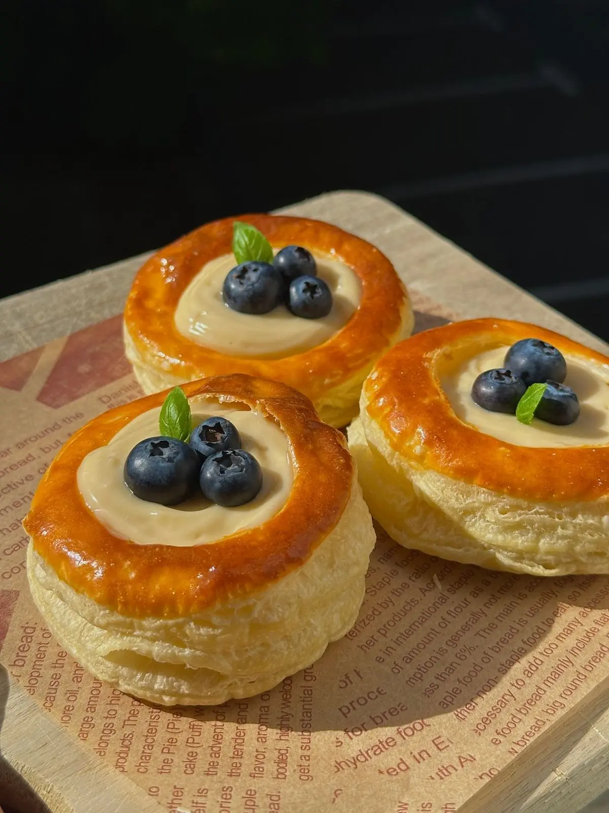 Blueberry Vanilla Cream Danish