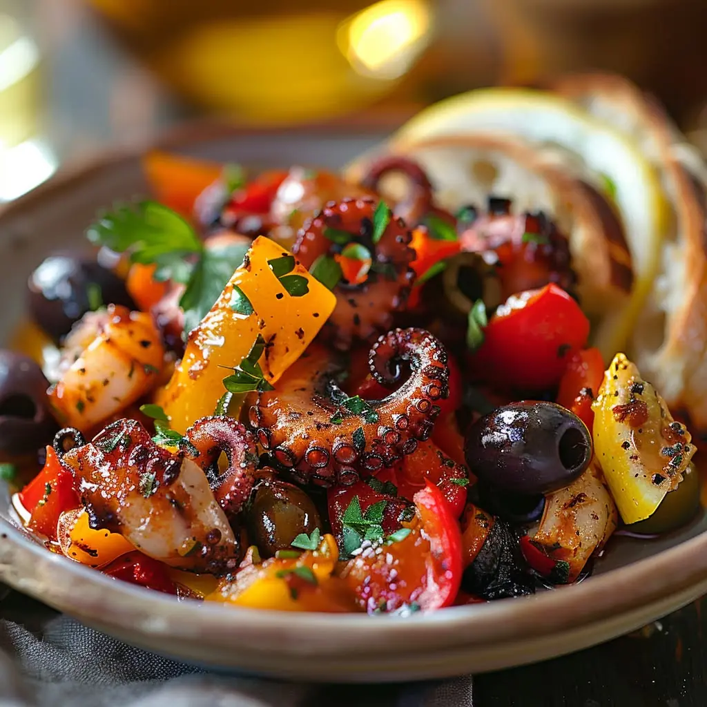 Mediterranean Grilled Octopus Salad