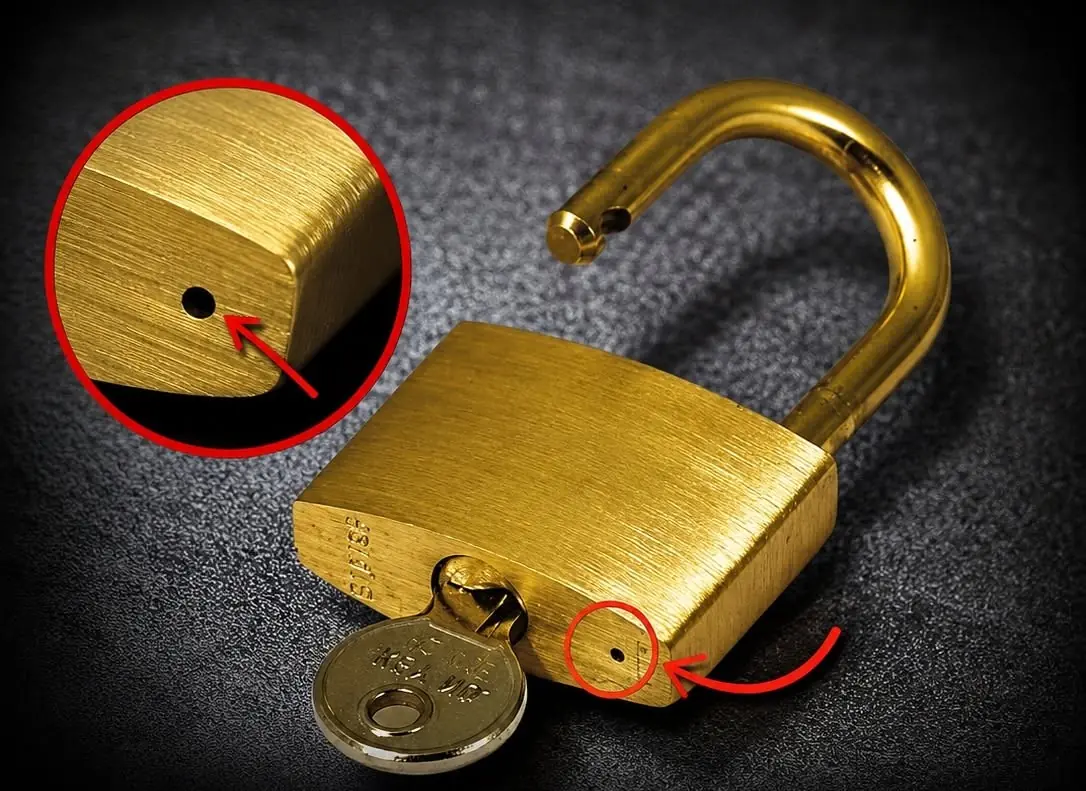 Some People Still Don’t Realize What This Tiny Hole on a Padlock Is For