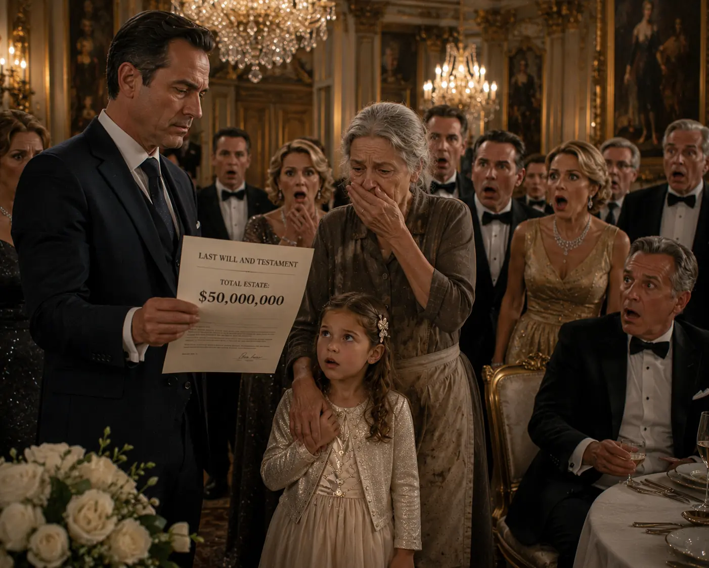 SHE WAS THROWN OUT OF THE FAMILY DINNER FOR BRINGING A CHEAP PIE... TWENTY MINUTES LATER, A LAWYER WALKED IN WITH A LETTER THAT CHANGED EVERYTHING
