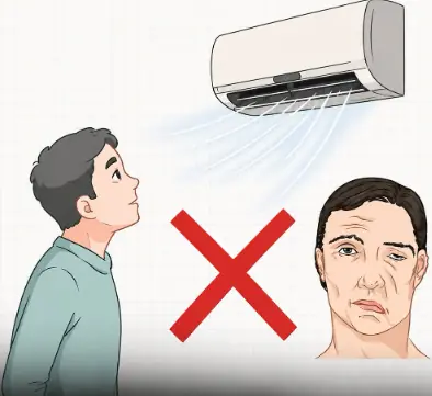 Don't Let Your Air Conditioner Blow Directly on You While Sleeping: It May Increase the Risk of Facial Paralysis