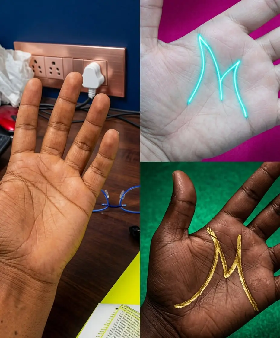 Having the letter M on the Palm of your hand means that... See more