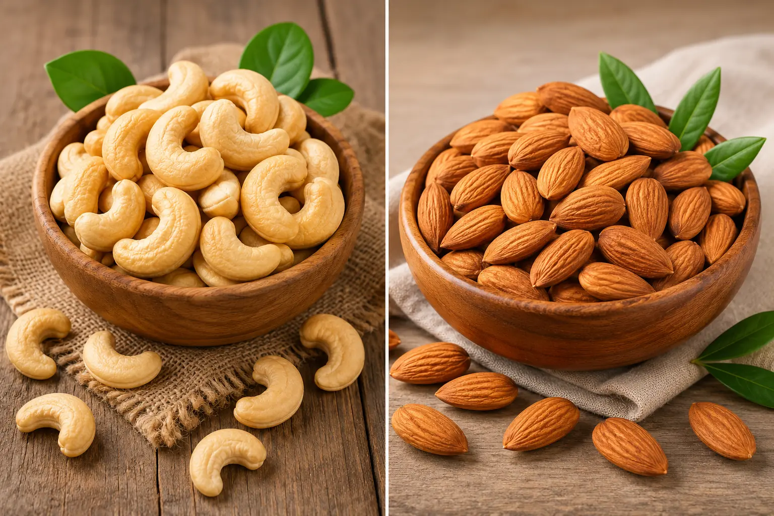 Cashews vs. Almonds: Which Is Better for Healthy Fats, Protein, and Vitamins?