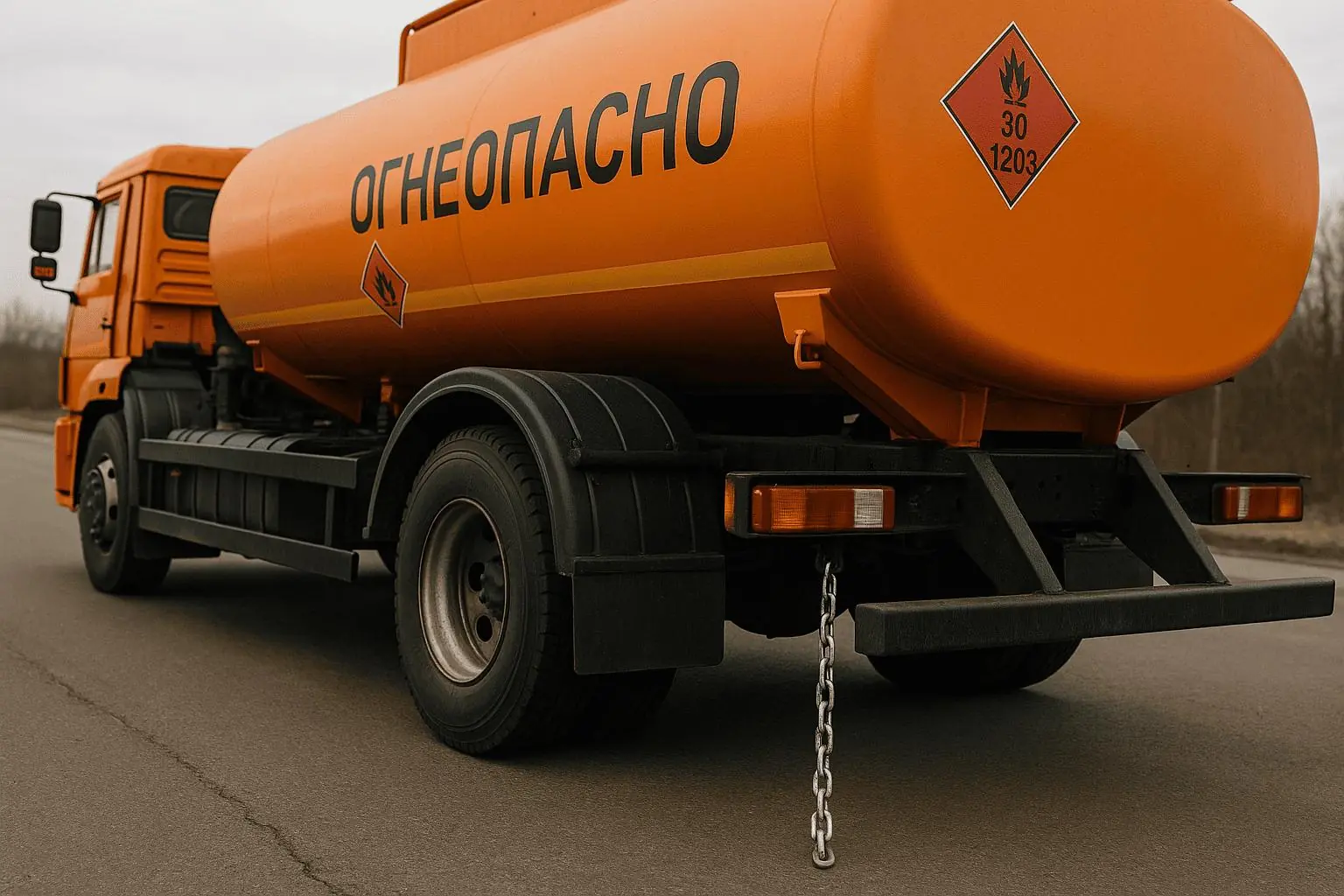Why Do Fuel Tanker Trucks Have Chains Hanging From the Back? The Hidden Safety Feature Explained