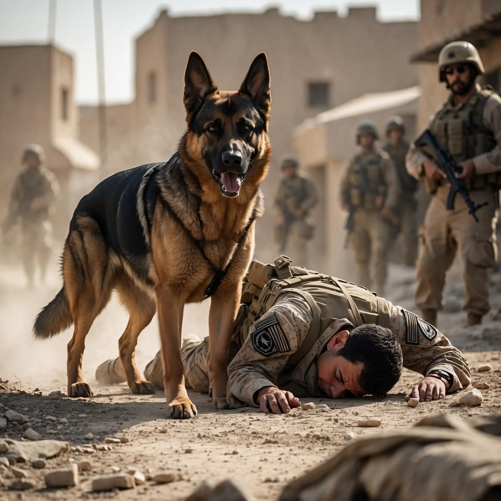 The Dog That Wouldn’t Leave the Fallen Soldier