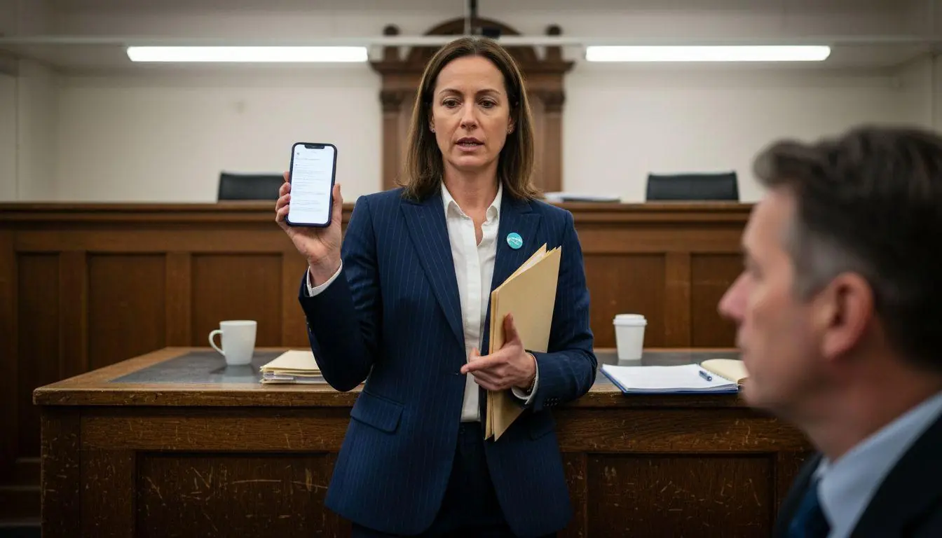 The Husband Denied Everything in Court — Until His Own Lawyer Asked Him to Explain One Message
