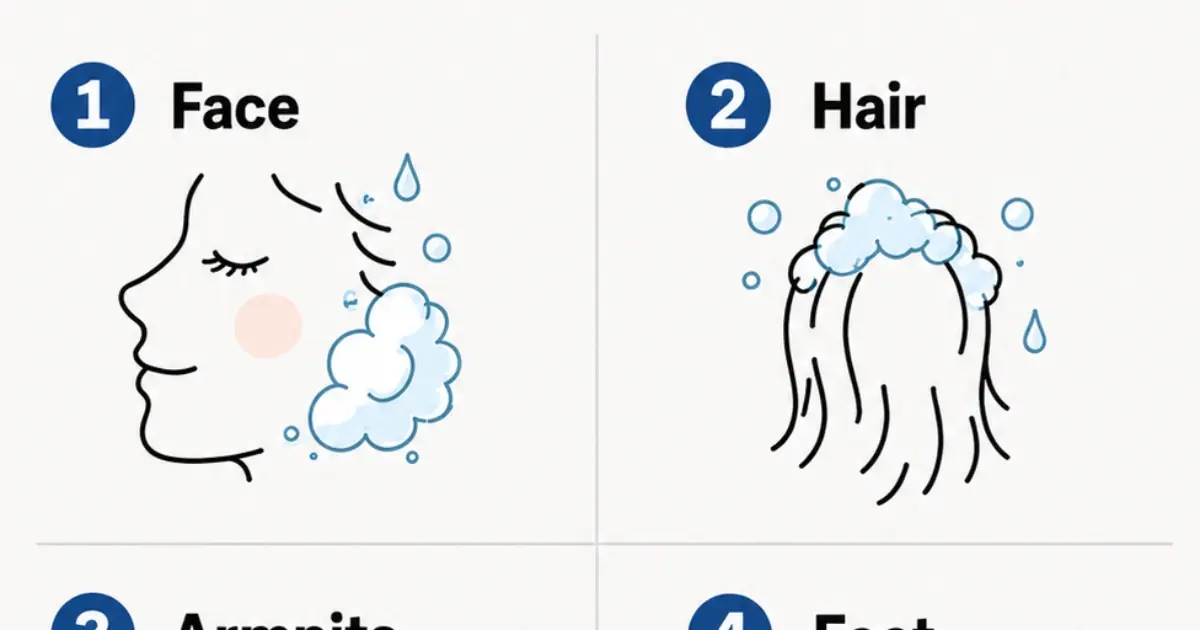 The First Body Part You Wash Could Reveal Your Hidden Personality