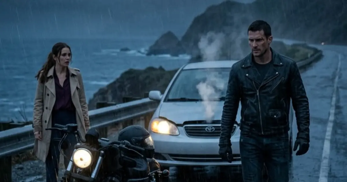 THE BIKER WHO STOPPED FOR A STRANGER