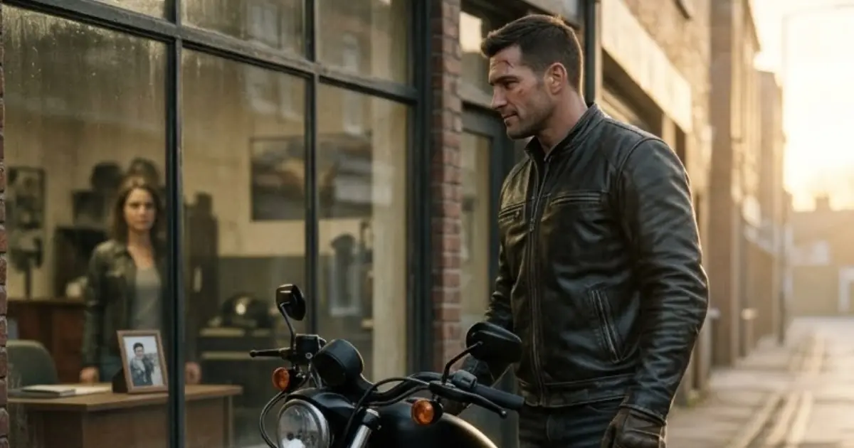 THE BIKER AND THE EMPTY CHAIR