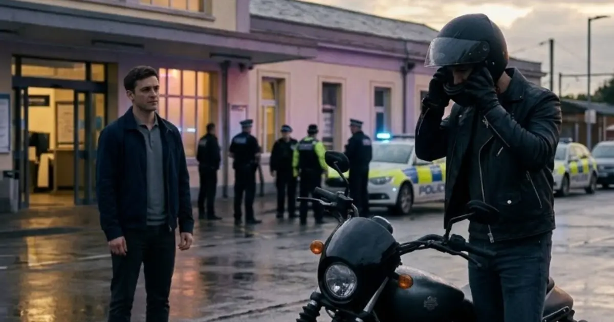 THE BIKER AT PLATFORM NINE