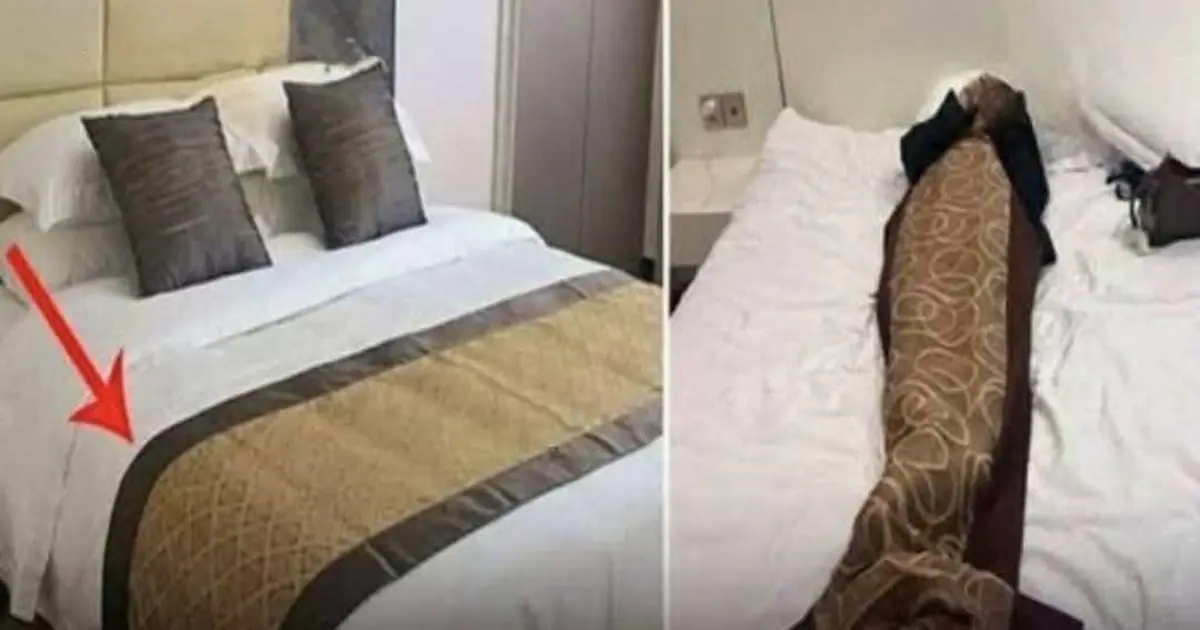 What's the Purpose of the Fabric Strip Across Hotel Beds? The Answer Is Simpler Than You Think