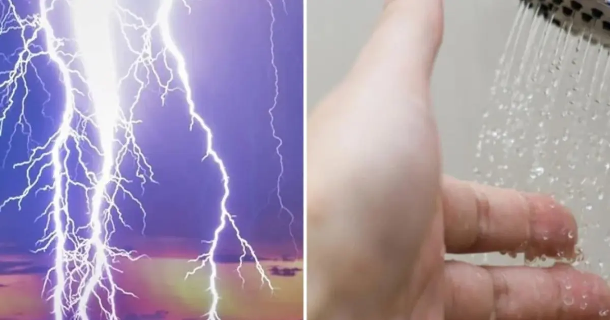 During thunderstorms, bathing and doing laundry can also be dan.gerous