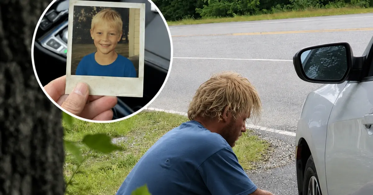 Homeless Man Helped Me Fix a Flat Tire on the Same Road Where My Son Disappeared 20 Years Ago