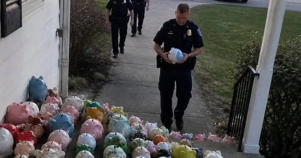 My Son Gave His Savings to an Elderly Neighbor—Then Our Yard Filled with Piggy Banks and Police Cars