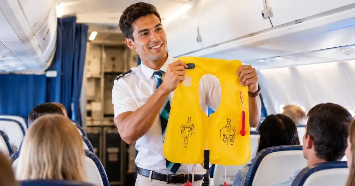 Flight attendant explains the unexpected reason cabin crew keep their hands under their thighs during takeoff and landing