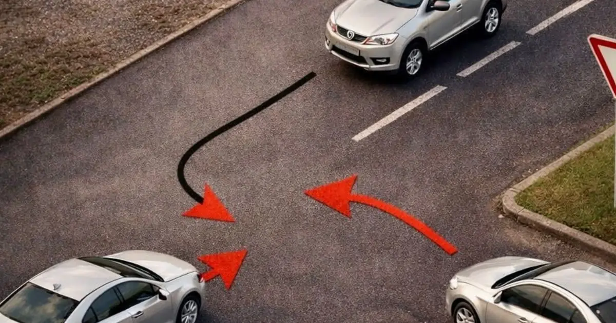 Which car has the right to go first?