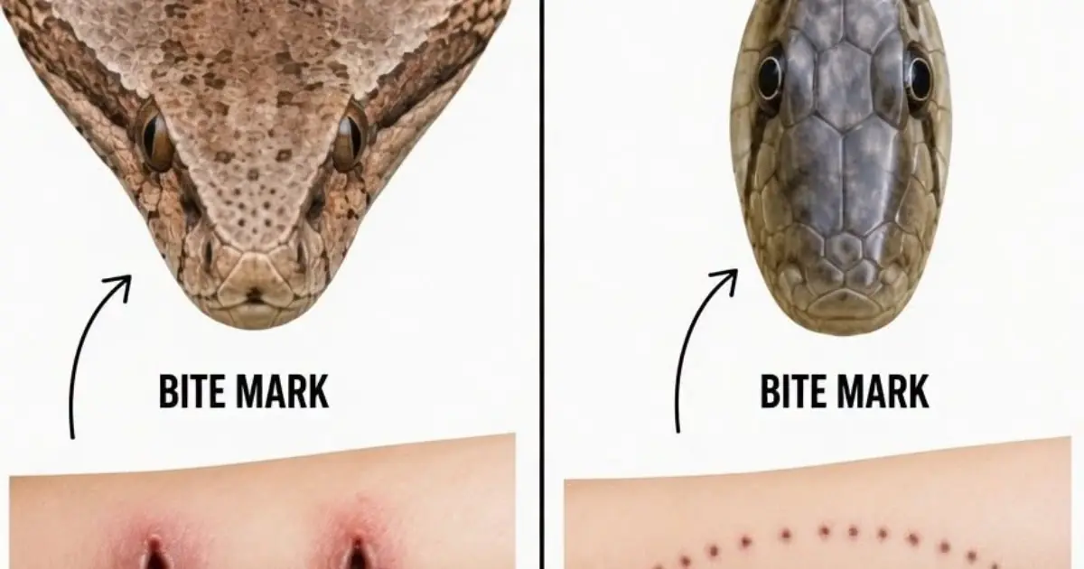 Snake bi.te - don't panic, do the following