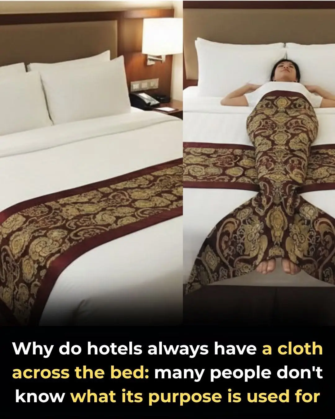 What’s The Purpose Of The Fabric Strip Across Hotel Beds