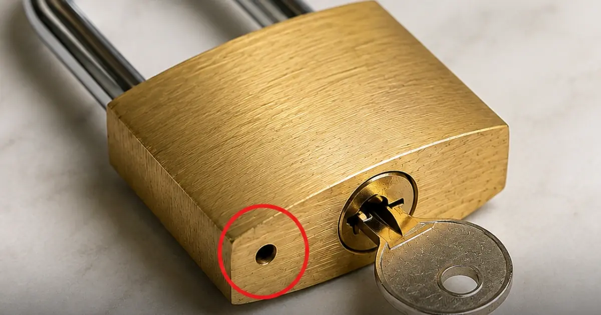 Why Is There a Small Hole Under Your Padlock? The Surprising Reason Most People Never Knew