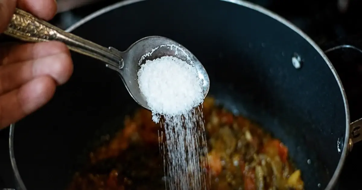 If you accidentally add too much salt when cooking, don't rush to add water.