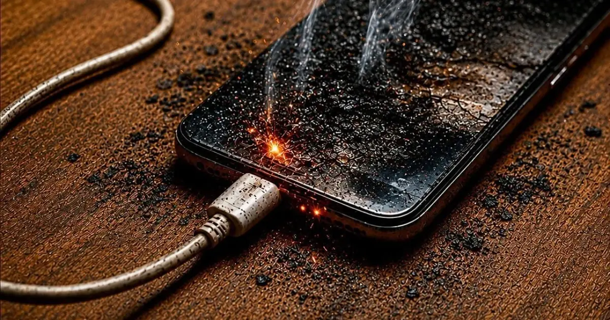 Warning: Never Place Your Phone Charger Like This While Charging