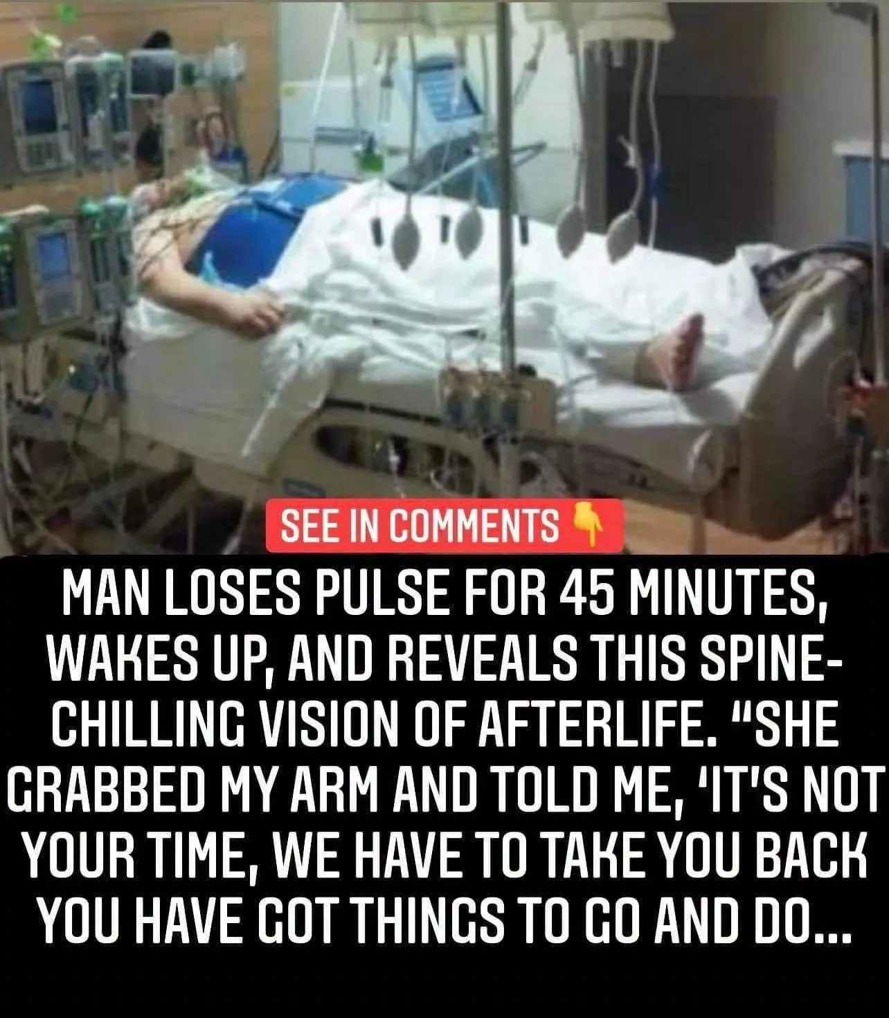 Man loses pulse for 45 minutes, wakes up, and shares this spine-chilling vision of afterlife