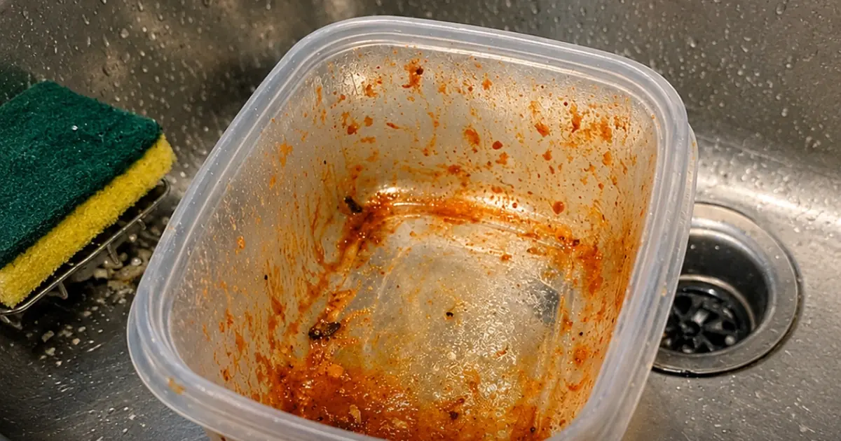 My Mom’s Simple Trick Removes Red Stains from Plastic Containers With Almost No Effort